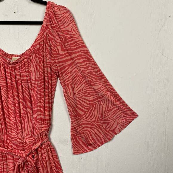 Michael Michael Kors Zebra-Print Off-The-Shoulder Dress Size XXL - Picture 6 of 11